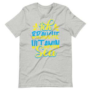 Lustiges T-Shirt "Vitamin SEA!" für Strandliebhaber | Baumwollqualität