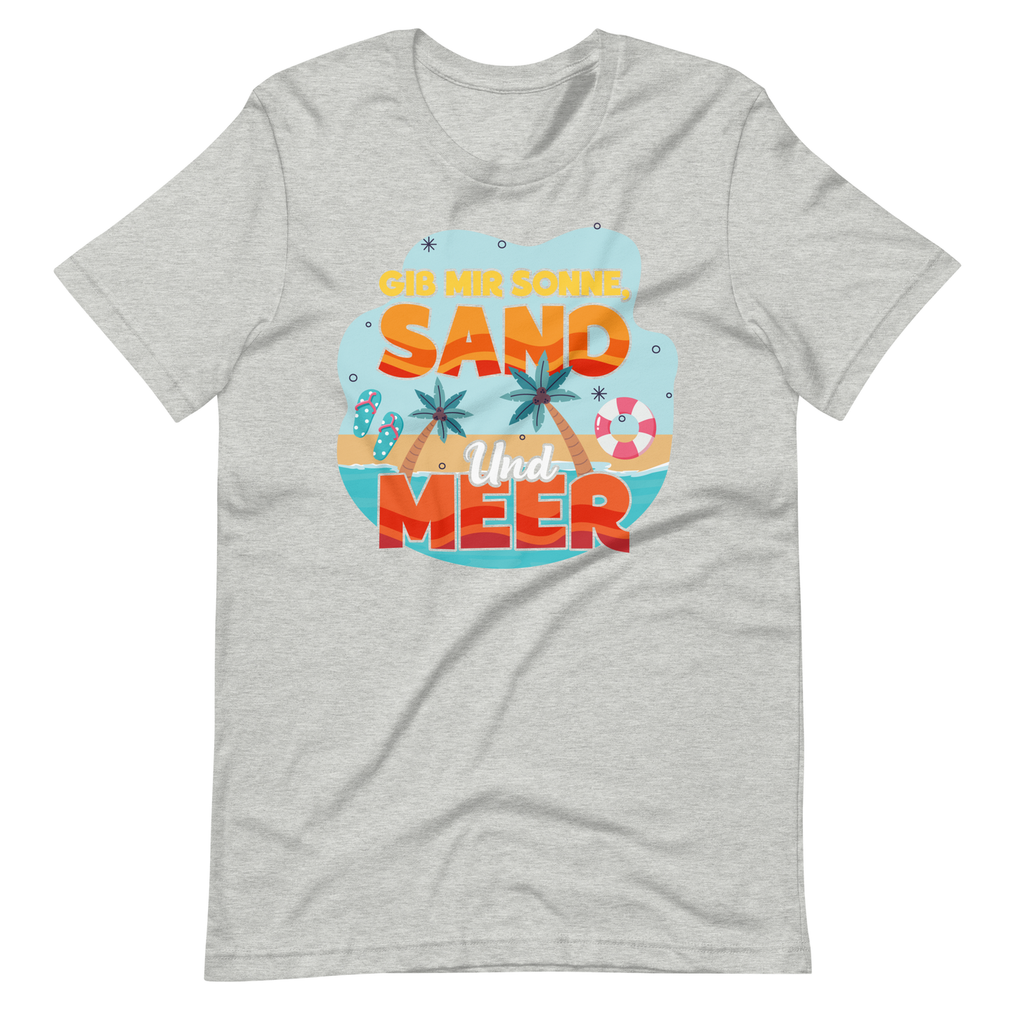 Lustiges T-Shirt "Sonne, Sand, Meer!" für den Sommer | Trendiger Look