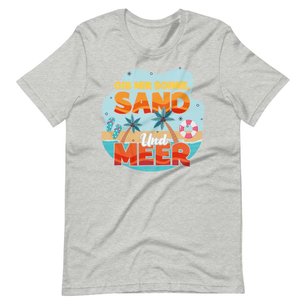 Lustiges T-Shirt "Sonne, Sand, Meer!" für den Sommer | Trendiger Look