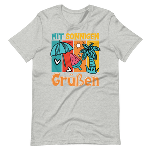 Sommer-T-Shirt "Sonnige Grüße!" | Positiver Style