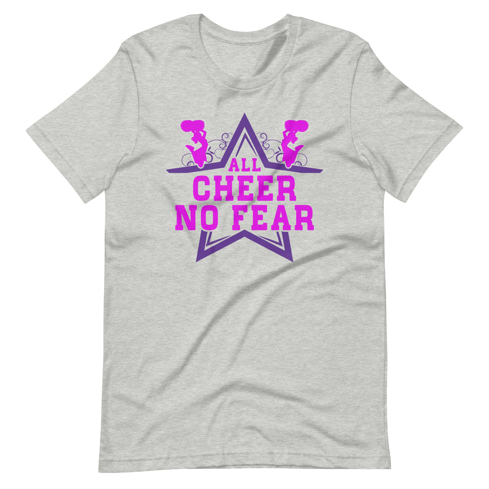 Cheerleading Leidenschaft pur! 'All Cheer, No Fear' T-Shirt für wahre Fans