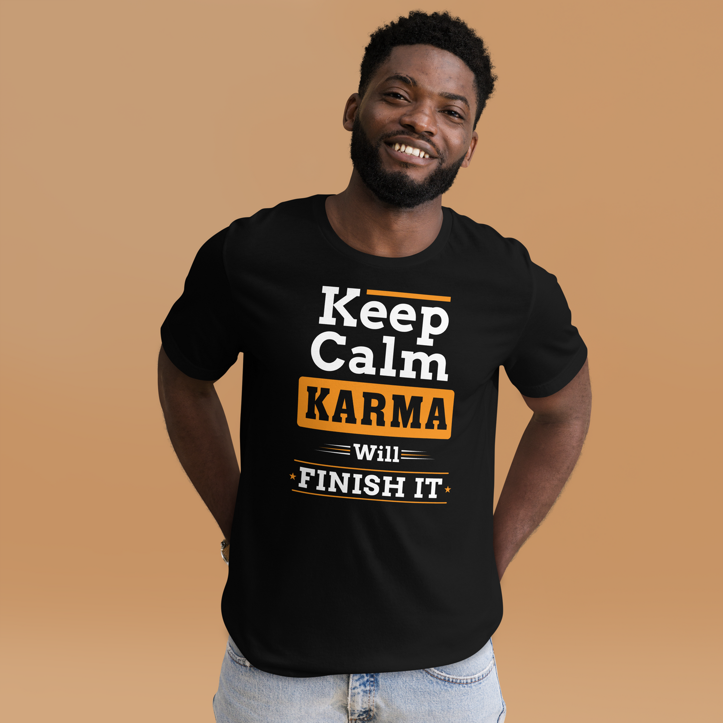 Keep Calm, Karma wird es erledigen!" T-Shirt