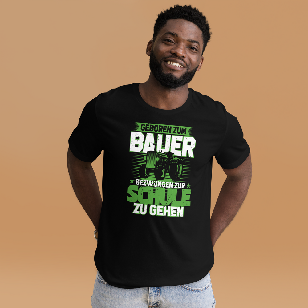 Geboren zum Bauer T-Shirt, witziges Bauernhof Shirt