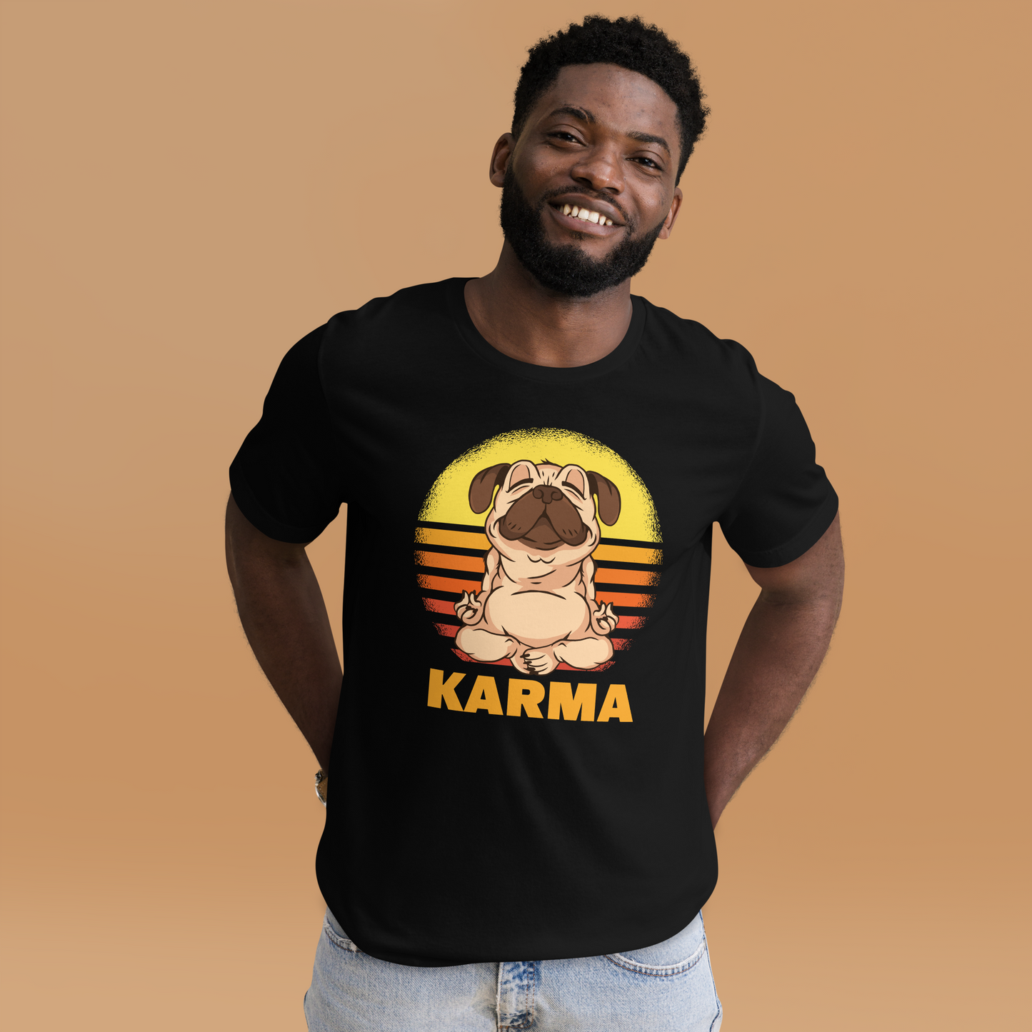 Karma Mops T-Shirt - Lustiges und stylisches Shirt für jeden Tag