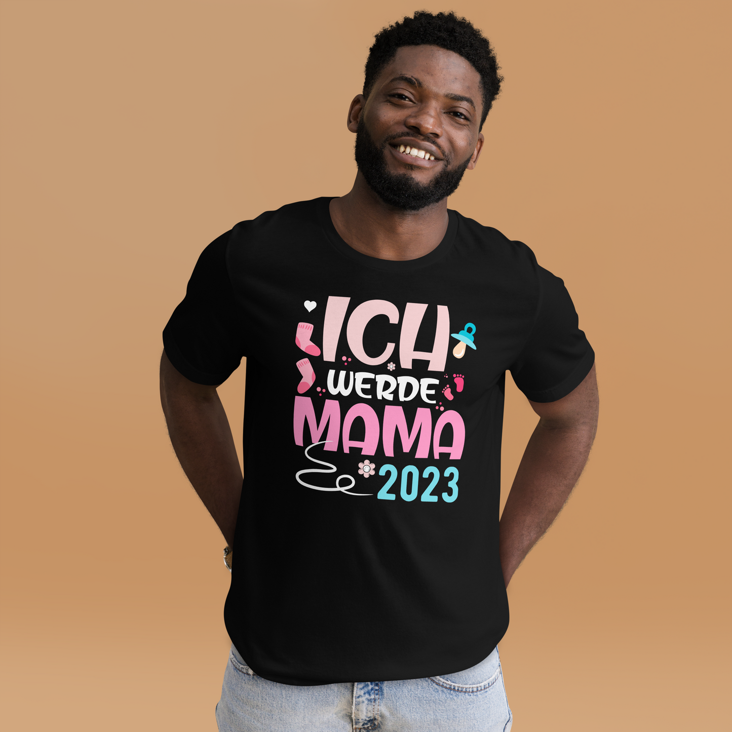 Lustiges T-Shirt "Ich werde Mama - 2023" für werdende Mütter