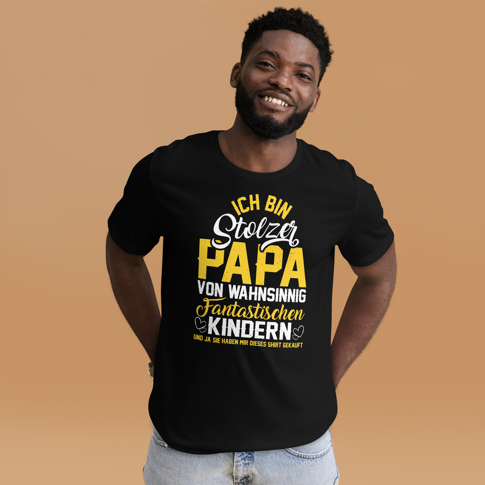 Stolzer Papa von fantastischen Kindern T-Shirt | Vatertagsgeschenk