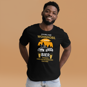 Kaufe jetzt mein T-Shirt "Campen, Bier, Nickerchen!"