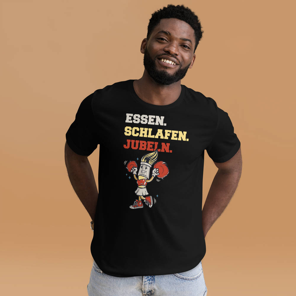 Essen Schlafen Jubeln - Cheerleading T-Shirt