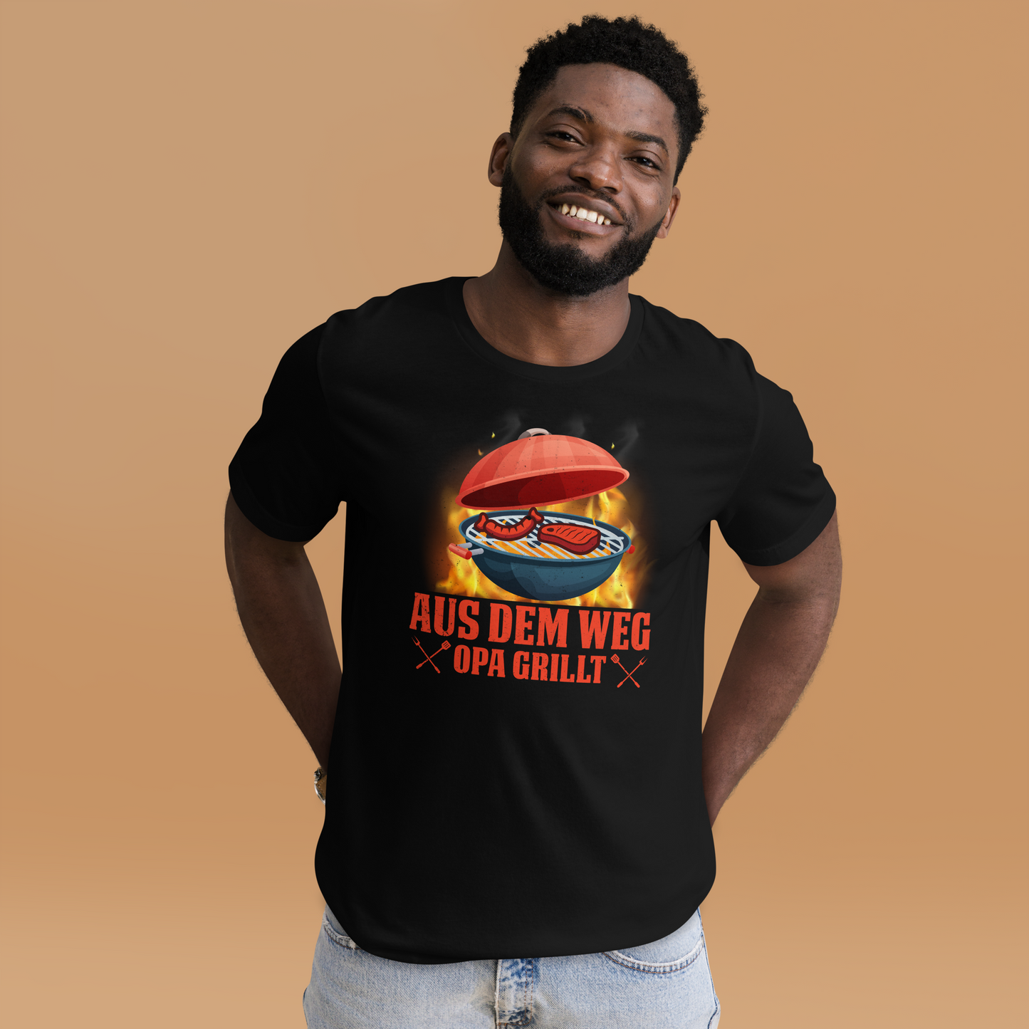 Lustiges Grill T-Shirt - OPA grillt!