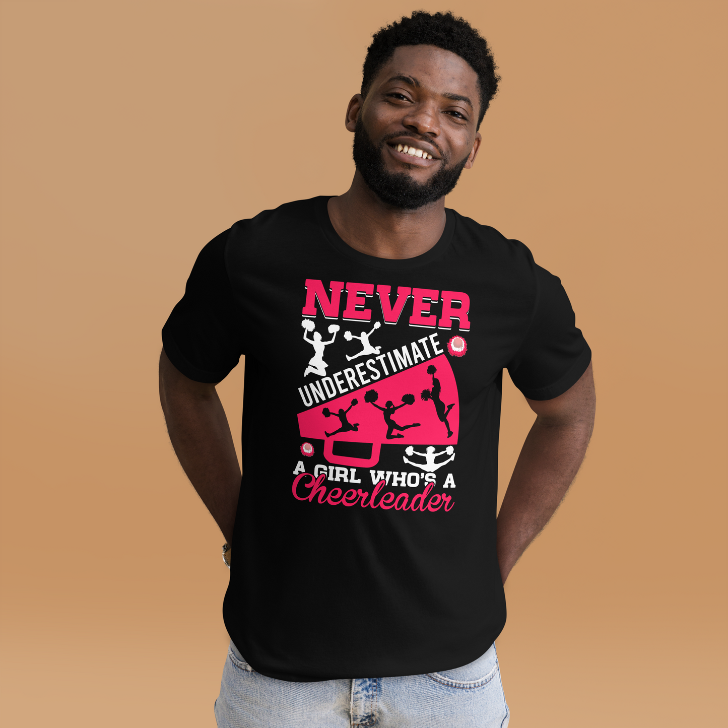 Cheerleader Shirt –  Never Underestimate A Girl Who’s A Cheerleader