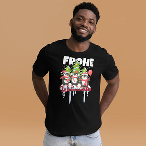 Frohe Weihnachten! Lustige Pinguine - Fröhliches Weihnachtsshirt