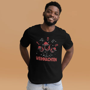 Frohe Weihnachten! Weinliebhaber - Lustiges Weihnachtsshirt für Genießer