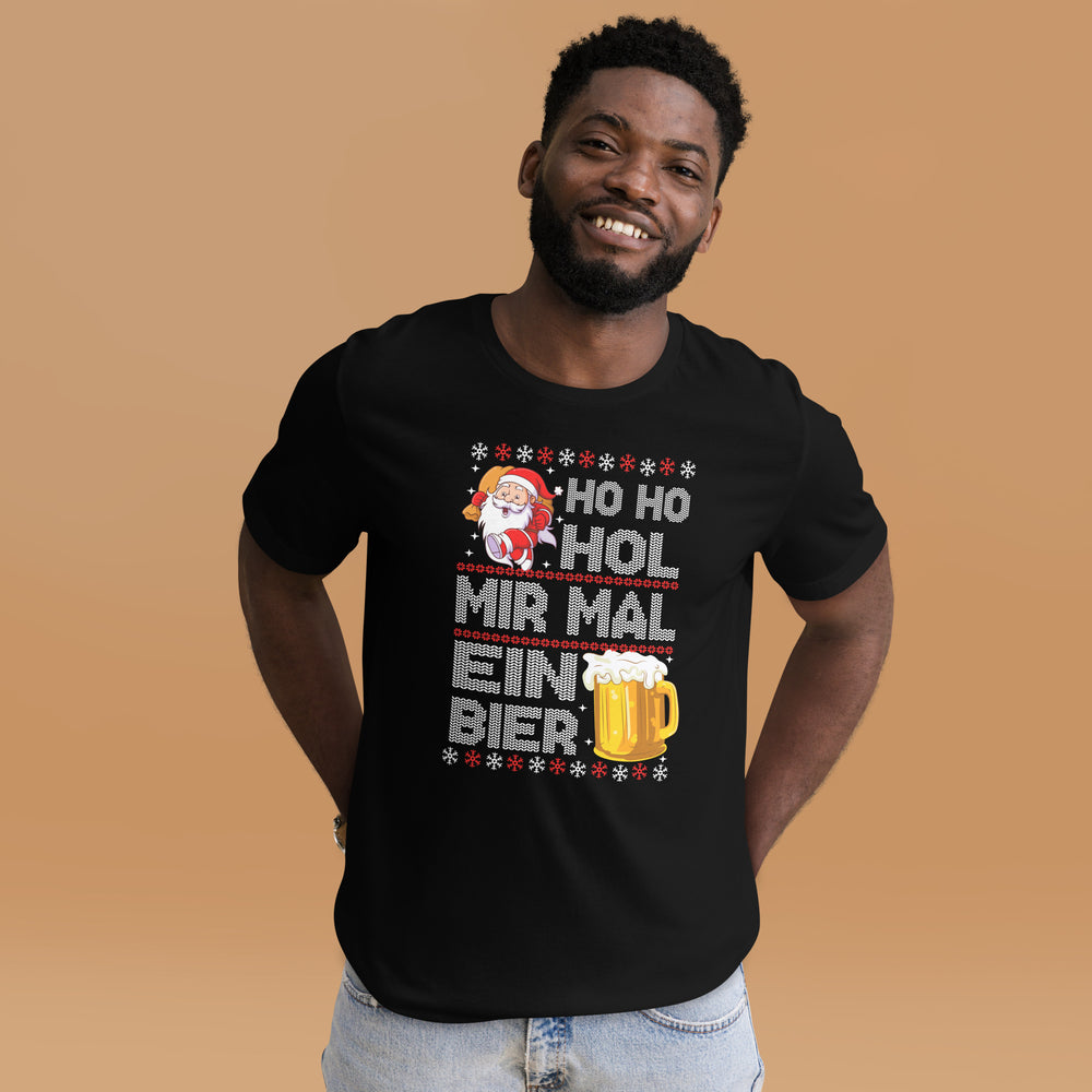 HO HO HOL Mir mal ein Bier! Funny Weihnachten T-Shirt