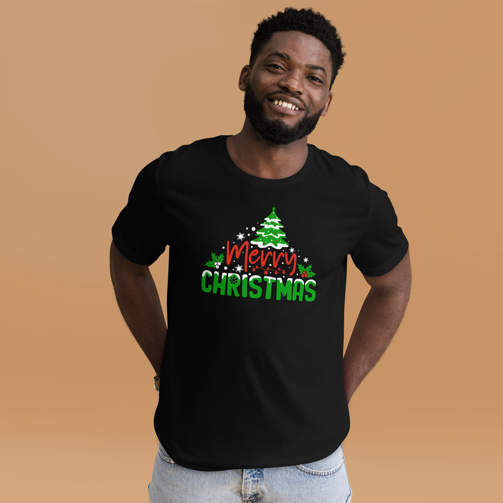 Merry Christmas Tree - Weihnachtsbaum T-Shirt