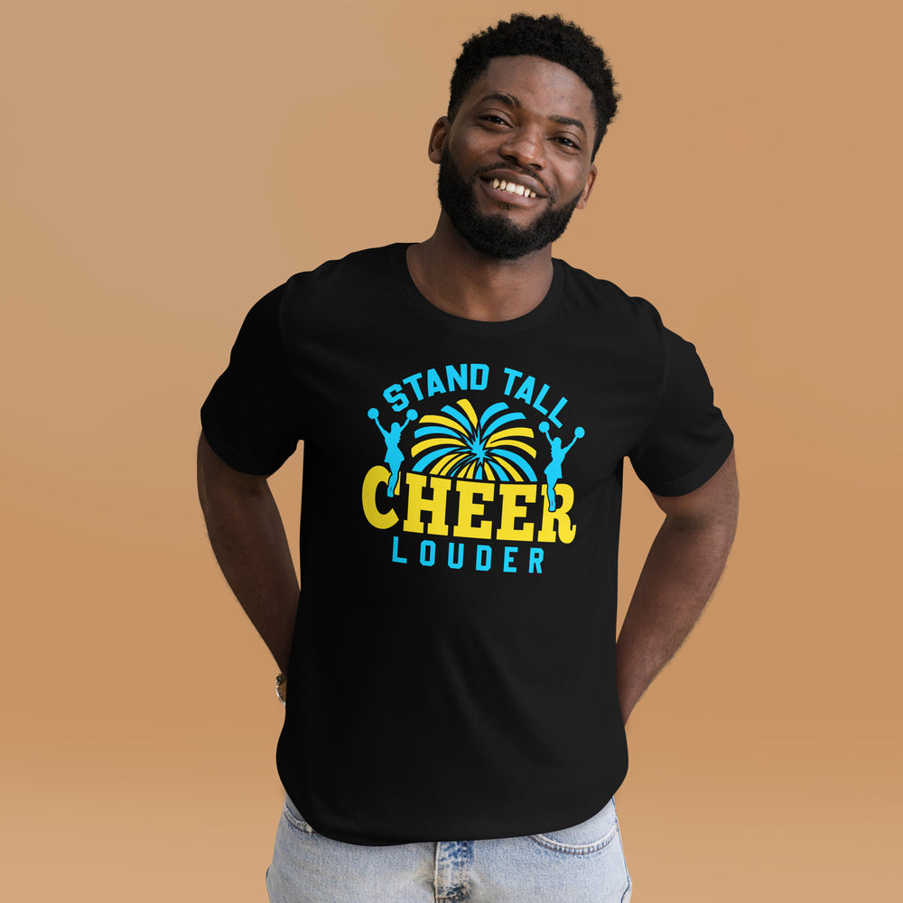 Steh groß, jubel lauter: T-Shirt mit inspirierendem Cheerleader-Spruch für Selbstbewusstsein