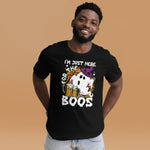 Halloween T-Shirt: I am just here for the BOOS! Lustiges Gruselshirt