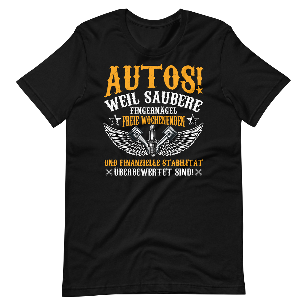 Lustiges T-Shirt für Autoliebhaber - Saubere Fingernägel und Autos T-Shirt