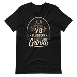 Lustiges T-Shirt "V8, blubbern und GRINSEN" für Auto-Fans