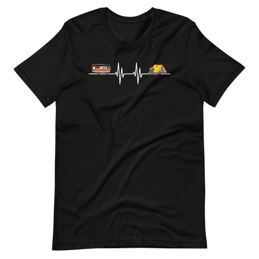 Mein Herz schlägt für Camping T-Shirt - Perfekt für Outdoor-Fans!