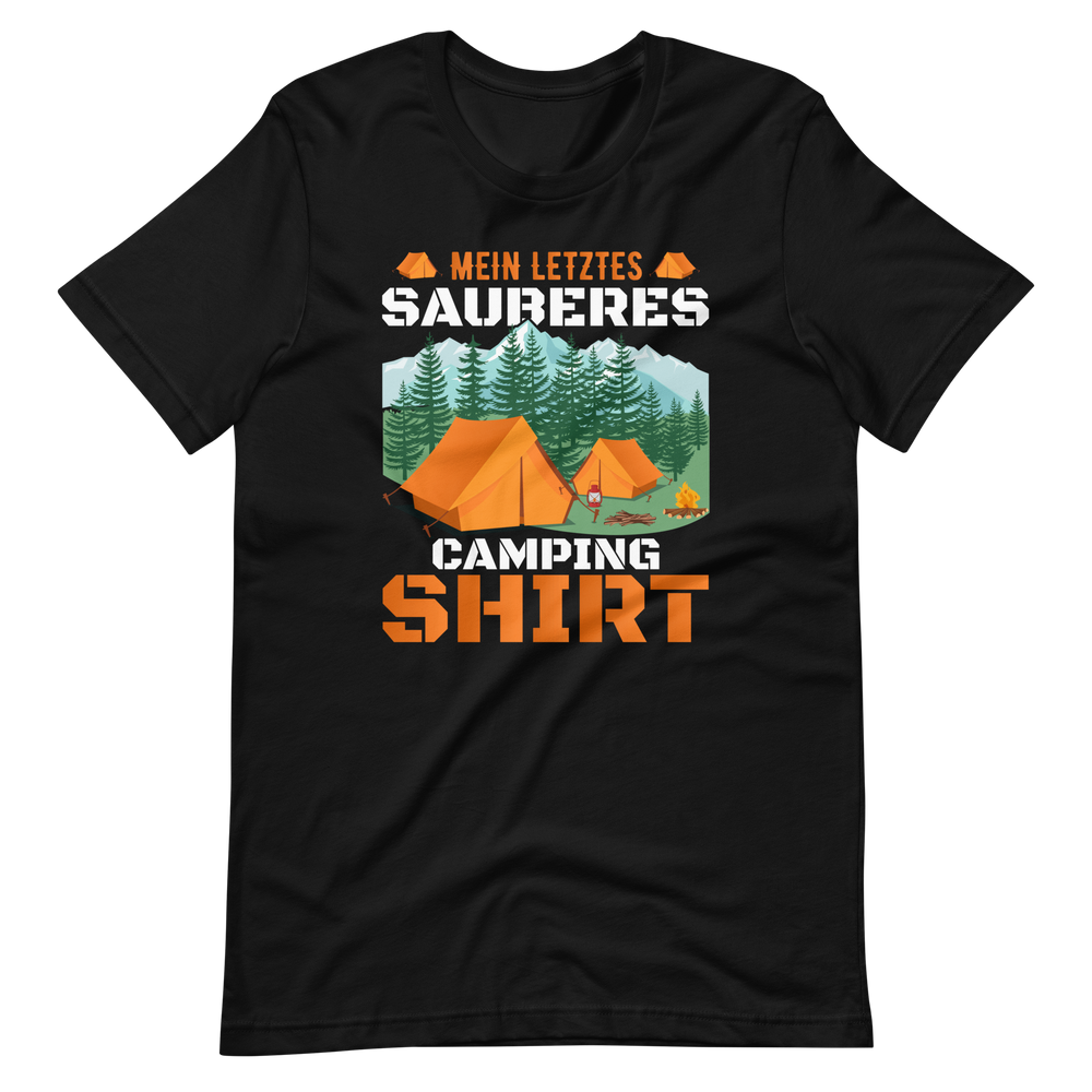 Mein letztes sauberes Camping Shirt - Lustiges T-Shirt für Camper