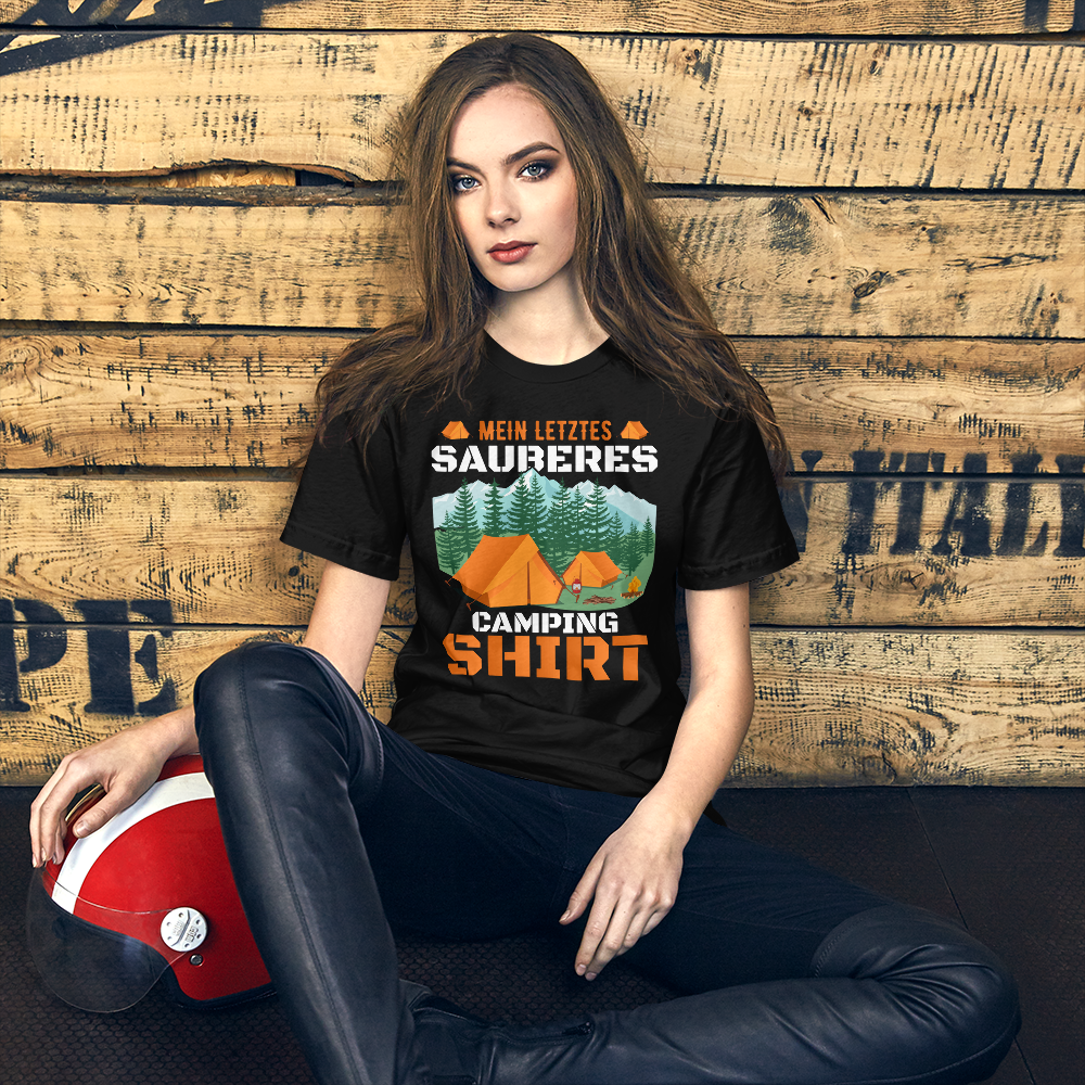 Mein letztes sauberes Camping Shirt - Lustiges T-Shirt für Camper