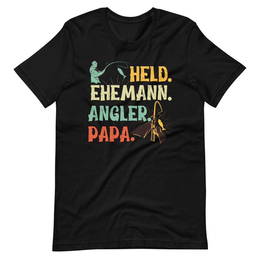 Held, Ehemann, Angler, PAPA! - Witziges Vatertag T-Shirt