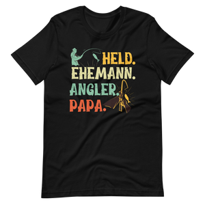 Held, Ehemann, Angler, PAPA! - Witziges Vatertag T-Shirt