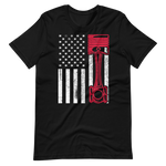 American Flag Muscle Car T-Shirt für Herren und Damen