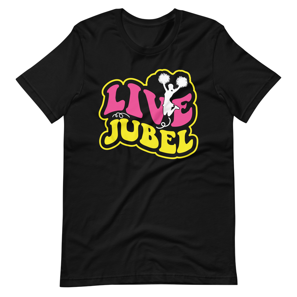 Live Jubel Cheer! T-Shirt für Damen und Mädchen