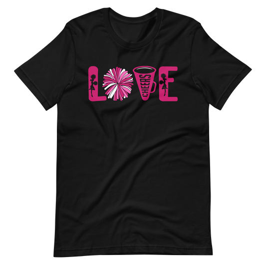Love Cheerleading! T-Shirt für Damen und Mädchen