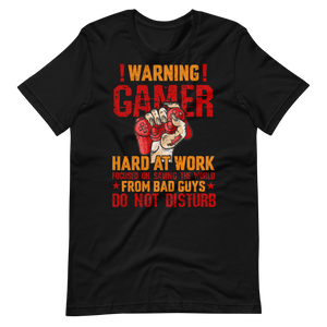 Gamer Hard at Work Shirt! Gaming T-Shirt Fun Gamer Gamelover Funny Working
