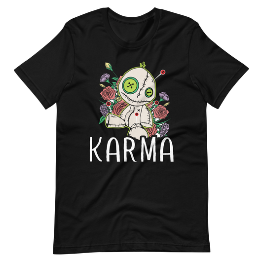 Karma Doll Logo! Einzigartiges T-Shirt für Frauen
