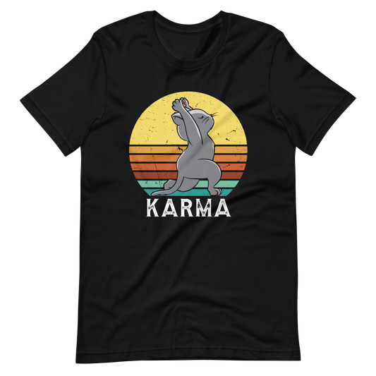 Karma CAT! T-Shirt | Lustiges Katzenmotiv