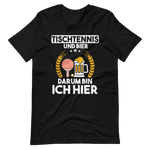Tischtennis und Bier - Das perfekte Duo! Lustiges T-Shirt für Tischtennisfans
