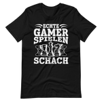 Echte Gamer Spielen Schach T-Shirt - Lustiges Geschenk für Schachspieler