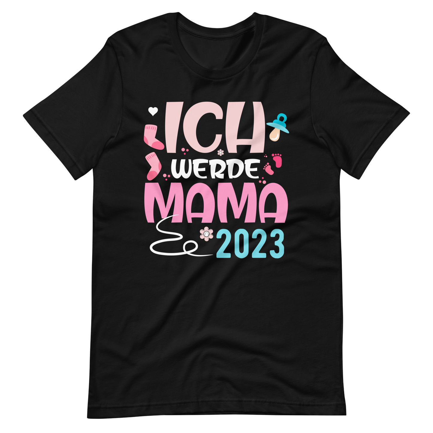Lustiges T-Shirt "Ich werde Mama - 2023" für werdende Mütter