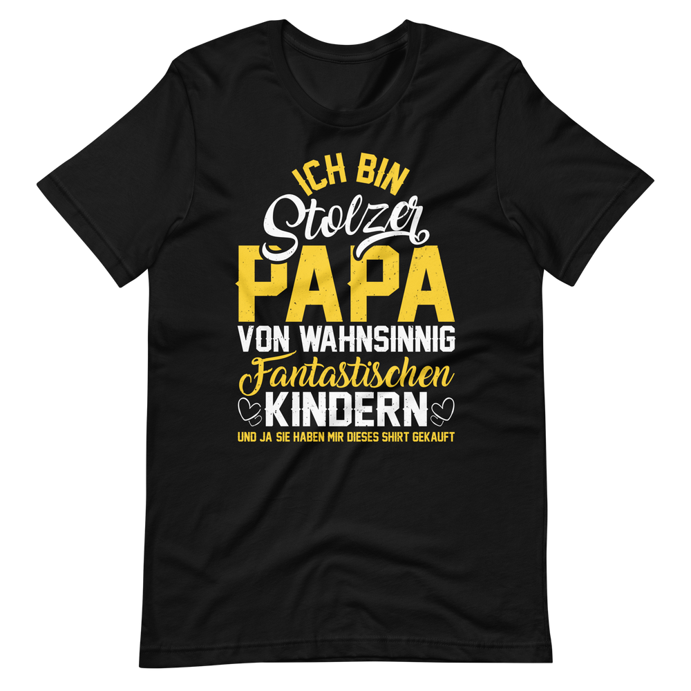 Stolzer Papa von fantastischen Kindern T-Shirt | Vatertagsgeschenk