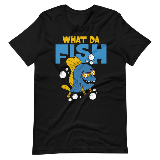 Kaufe jetzt mein lustiges T-Shirt "Lustiger Angler, was der Fisch"