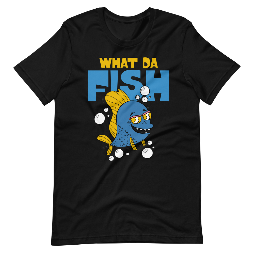 Kaufe jetzt mein lustiges T-Shirt "Lustiger Angler, was der Fisch"