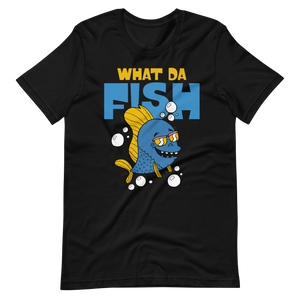 Kaufe jetzt mein lustiges T-Shirt "Lustiger Angler, was der Fisch"