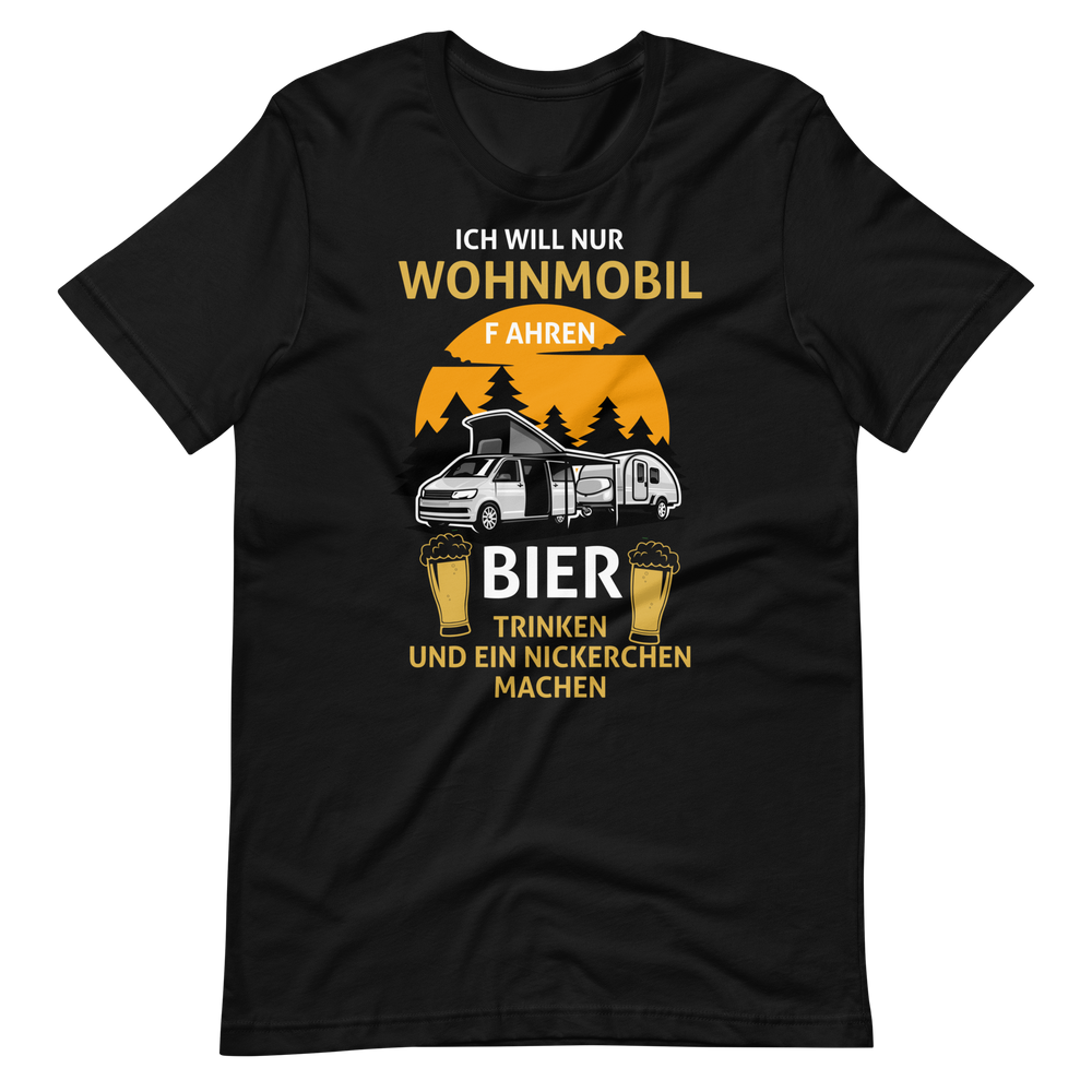 Kaufe jetzt mein T-Shirt "Campen, Bier, Nickerchen!"