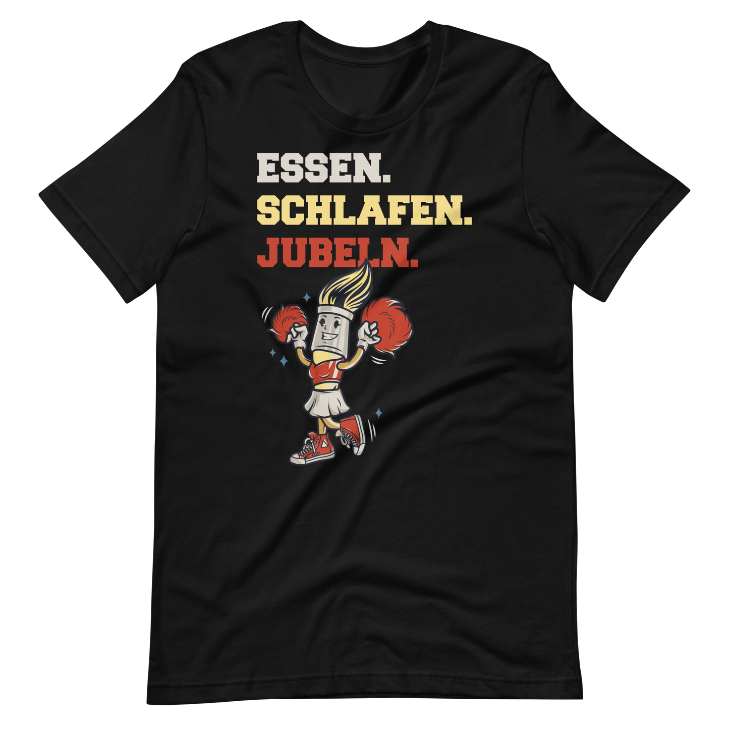 Essen Schlafen Jubeln - Cheerleading T-Shirt
