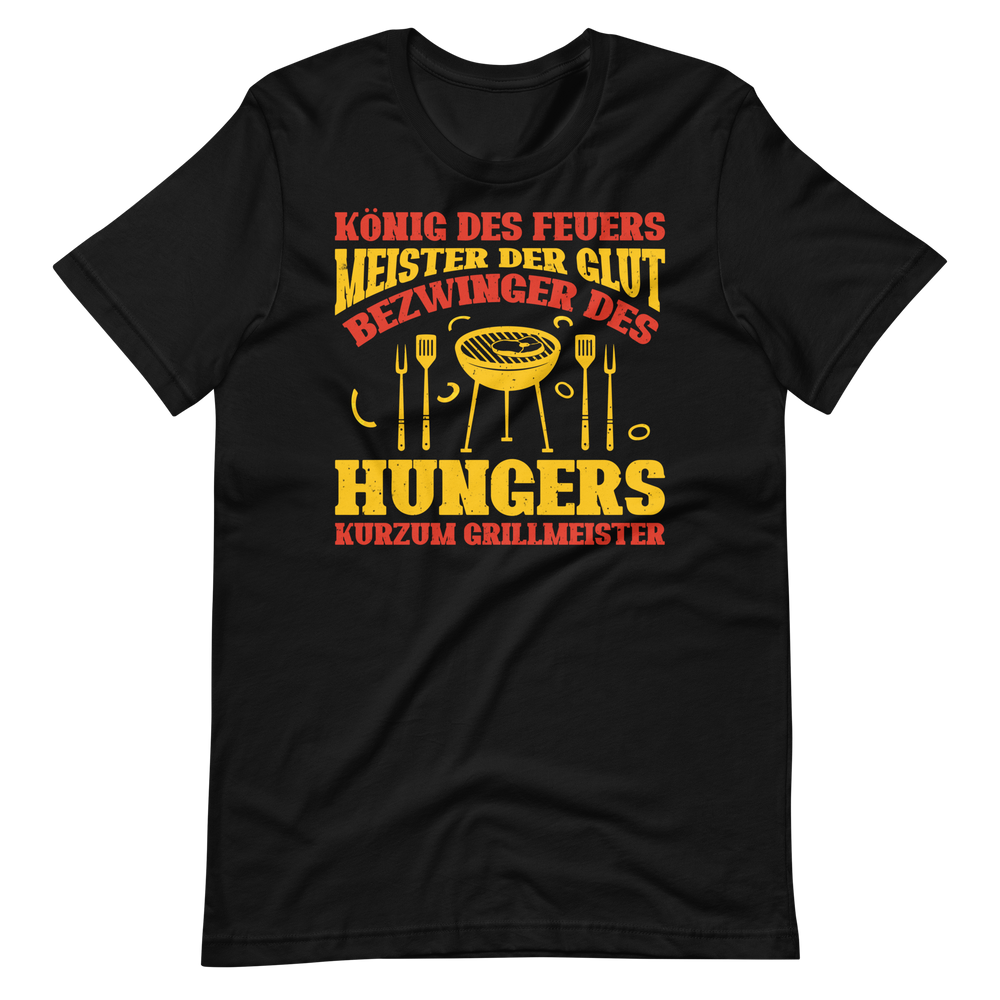 König des Feuers! Lustiger Grillmeister T-Shirt