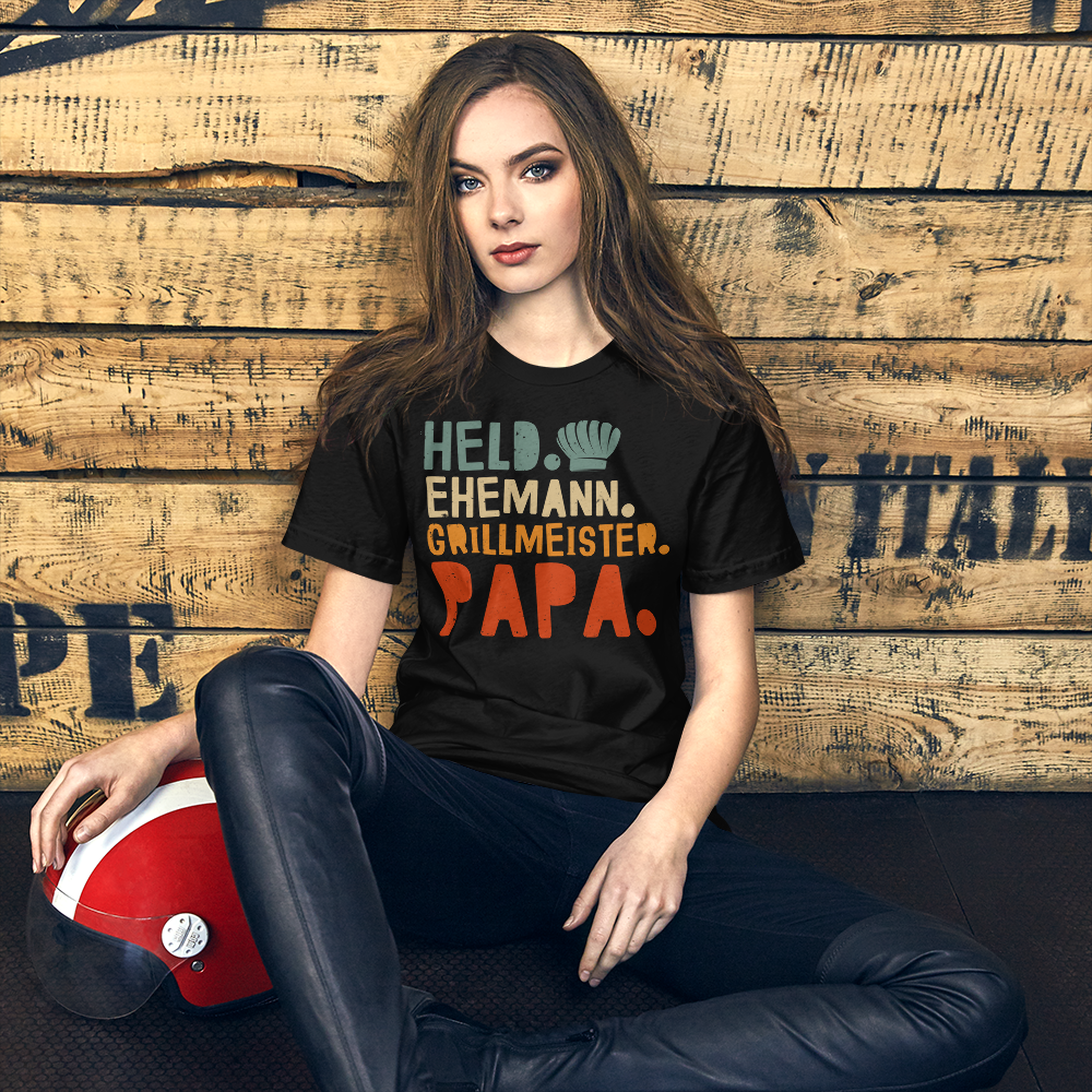 Held! Ehemann! Grillmeister! Papa! T-Shirt