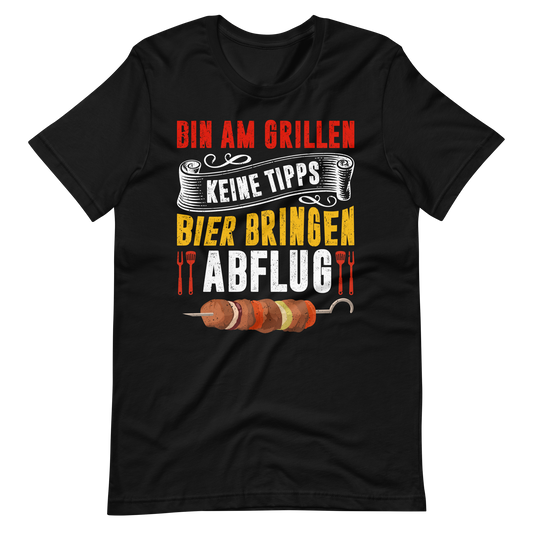 Bin am Grillen! Lustiges BBQ T-Shirt