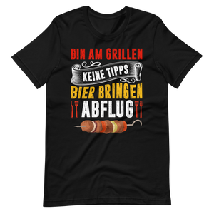 Bin am Grillen! Lustiges BBQ T-Shirt