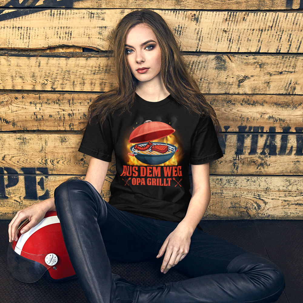 Lustiges Grill T-Shirt - OPA grillt!