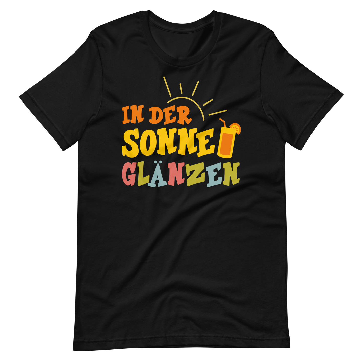Lustiges T-Shirt "Sonne glänzen!" für den Sommer | Hochwertige Baumwolle