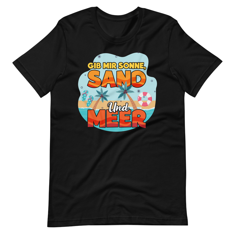 Lustiges T-Shirt "Sonne, Sand, Meer!" für den Sommer | Trendiger Look