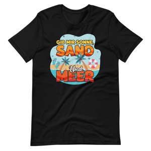 Lustiges T-Shirt "Sonne, Sand, Meer!" für den Sommer | Trendiger Look